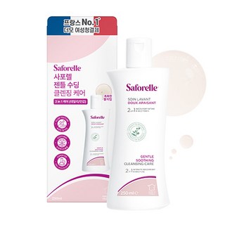 사포렐 젠틀 수딩 클렌징 케어 여성청결제, 250ml, 1개