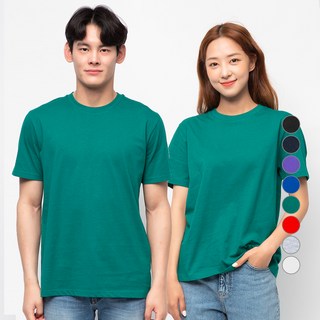CARET 26支棉中性圓領短袖T恤 8色, Dark Green