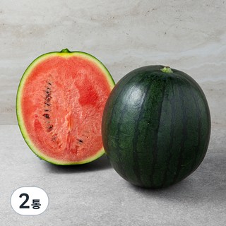 한반도 까망 애플수박, 1kg 미만, 2개