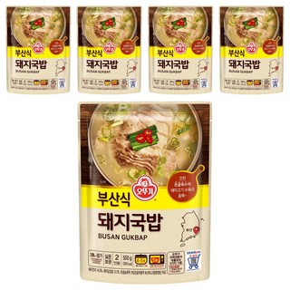 오뚜기 부산식 돼지국밥, 500g, 5개