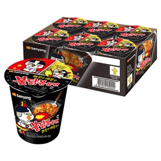 불닭볶음면 소컵 70g, 6개 대표 이미지 - 편의점 음식 추천