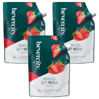 베버시티 딸기 베이스 1000g, 1kg, 3개