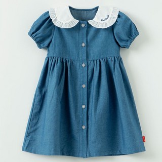 오즈키즈 여아용 블루소다 원피스