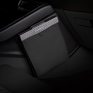 벤딕트 2세대 차량용 LED 쓰레기통 앞좌석 + 봉투, 블랙, 1세트
