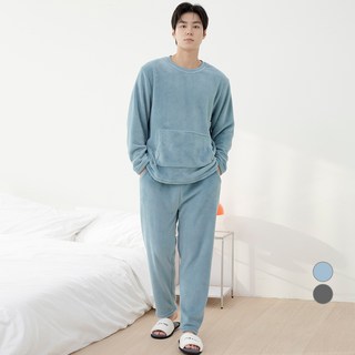 캐럿 남녀공용 데일리 극세사 수면 잠옷 상하의 세트