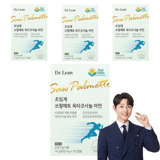 닥터린 초임계 쏘팔메토 옥타코사놀 아연 18g, 30정, 4개