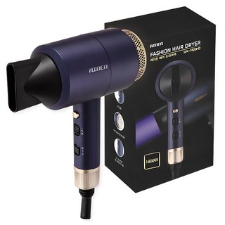에이든 무광메탈 전문가용 헤어 드라이기 1800W, WA-1800HD, 메탈네이비