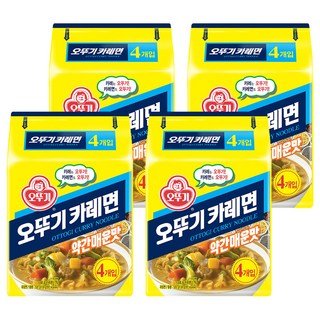 오뚜기 카레면 약간매운맛 130g, 16개