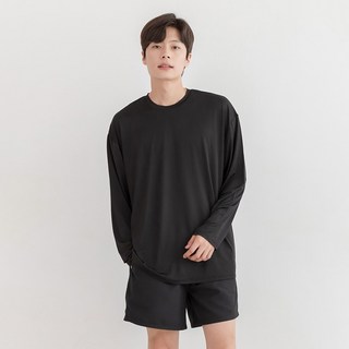 래시플 남성용 루즈핏 박시 래쉬가드 상의 + 보드숏 세트