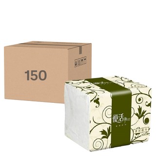 LIVI 優活 Essentials 柔拭紙巾, 雙層, 300抽, 150包