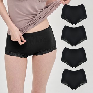 러블리온 모달 노라인 레이스 통기성 팬티 AG01 4p