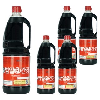 범일 진간장, 1.7L, 5개