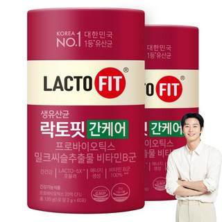 락토핏 간케어 유산균 60p, 120g, 2개