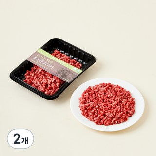 동원홈푸드 유기농 인증 소고기 다짐육 (냉장), 200g, 2개