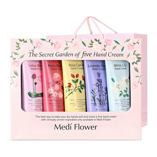 메디플라워 더 시크릿 가든 핸드크림 5종 세트 + 쇼핑백, 250g, 2개