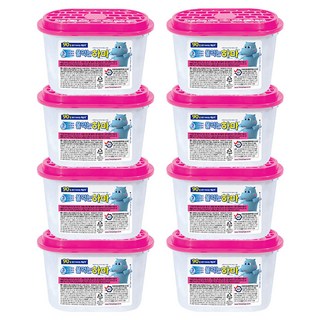 물먹는하마 습기제거제 옷장용 본품, 300g, 8개