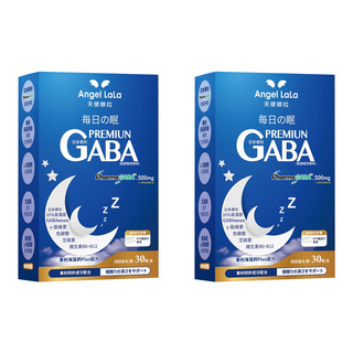 Angel LaLa 天使娜拉 日本專利高濃度GABA 穀維素 素食膠囊, 30顆, 15g, 2盒