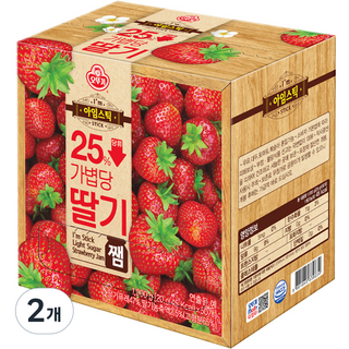 오뚜기 아임스틱 딸기잼 20g, 100개입 아기딸기잼 오뚜기 아임스틱 딸기잼 20g, 100개입 아기딸기잼