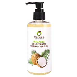TROPICANA 유기농 압착 코코넛 페이스 바디오일, 250ml, 1개