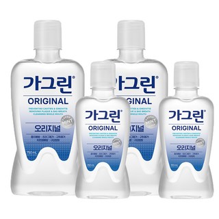 가그린 오리지널 구강청결제 750ml + 250ml, 2세트 가그린딸기향 가그린 오리지널 구강청결제 750ml + 250ml, 2세트 가그린딸기향