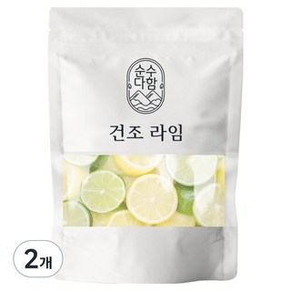 순수다함 슬라이스 건조 라임칩, 80g, 1개입, 2개