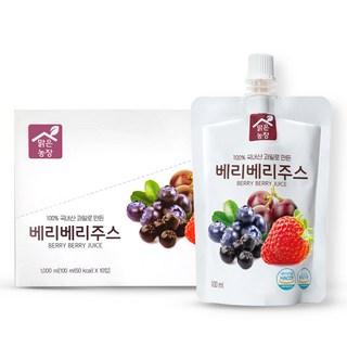 맑은농장 베리베리주스, 100ml, 10개
