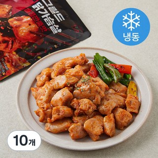 한끼통살 그릴드 닭가슴살 매콤깐풍맛 (냉동), 100g, 10개입, 1개