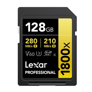 렉사 1800배속 UHS 2급 SD카드, 128GB, 1개