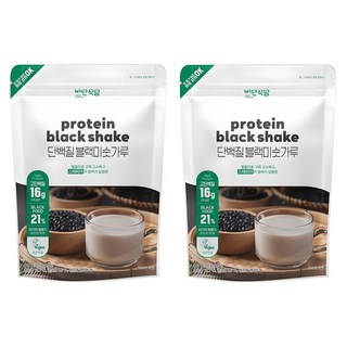 비단식당 단백질 블랙미숫가루, 800g, 2개