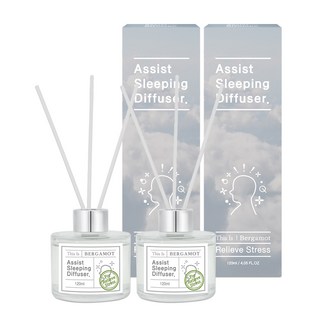 디스이즈 어시스트 슬리핑 디퓨저, 베르가못, 120ml, 2세트