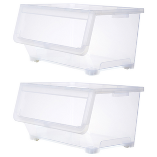 KEYWAY 聯府 直取式收納箱 50L, LF-608 透明, 2個