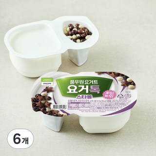풀무원 다논 요거톡 스타볼 요거트, 132.25g, 6개