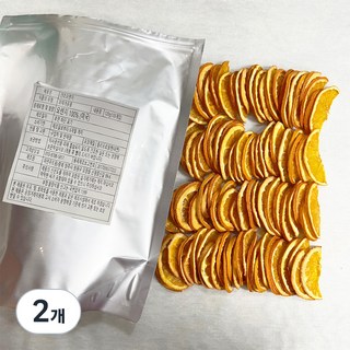 니칩내칩 건조과일 반절컷 오렌지칩 100p, 120g, 2개