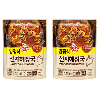 오뚜기 양평식 선지 해장국, 500g, 2개