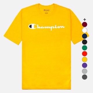 美國 Champion 經典圖案短袖T恤, 金色