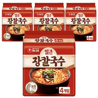 농심 얼큰 장칼국수 103g, 16개