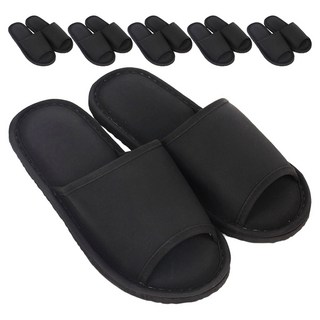 캣츠라인 솔리드 점보 레자 거실화, 블랙, 6개