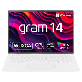 LG전자 그램 14 코어 Ultra5 인텔 Arc, 에센스화이트, 1280GB, 16GB, WIN11 Home, 14Z90S-GA5PK