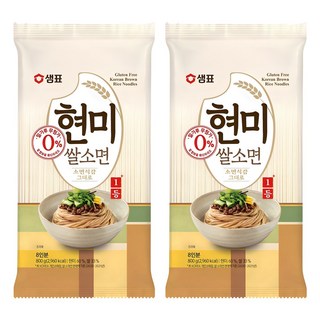 샘표 현미 쌀소면, 800g, 2개