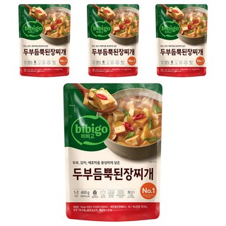 비비고 두부듬뿍 된장찌개, 460g, 4개