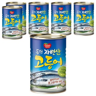 동원 고등어 통조림, 300g, 6개