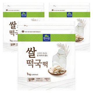 면사랑 쌀떡국떡, 1kg, 3개