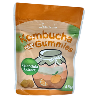 Jemutecha 葉黃素康普茶無糖軟糖, 金盞花提取物，45g, 1包