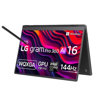 LG 그램 Pro 360 AI 16T90TP-GD79K 사용하는 모습