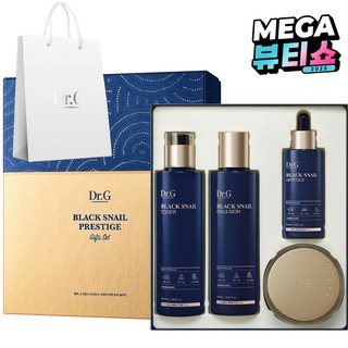 닥터지 블랙 스네일 프레스티지 토너 + 에멀전 + 앰플 + 크림 50ml + 쇼핑백 4종 세트, 1세트
