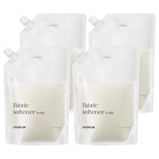 아토팜 섬유유연제 프리지아코튼향 리필, 1000ml, 4개