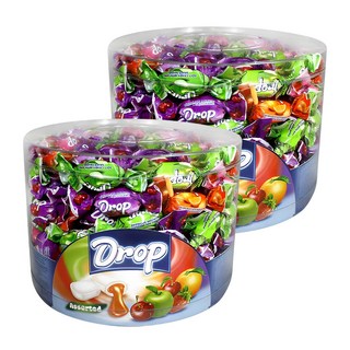 드롭 어소티드 소프트캔디, 1kg, 2개