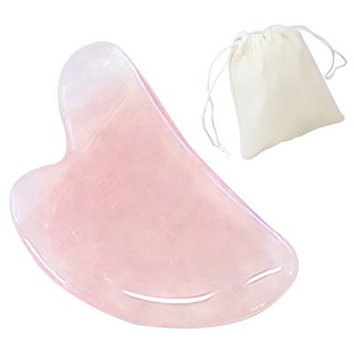 호스커스 로즈쿼츠 괄사 도구 + 보관파우치, 1개, 하트