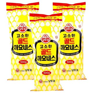 오뚜기 고소한 골드 마요네즈, 500g, 3개