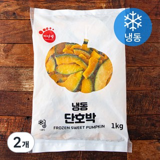마당발 단호박 슬라이스 (냉동), 1kg, 2개